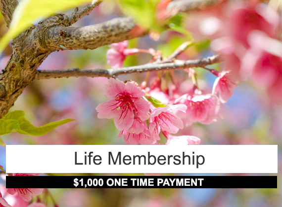 Life membership: 1000 one-time