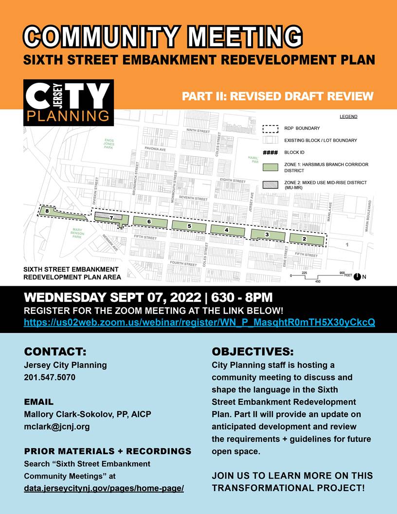 Embankment community meeting flyer